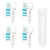 4 Pcs Sensitive Toothbrush Dual Clean Replacements Attachments Brush Heads