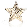 com-four® LED Star with Timer - 30 cm Christmas Star
