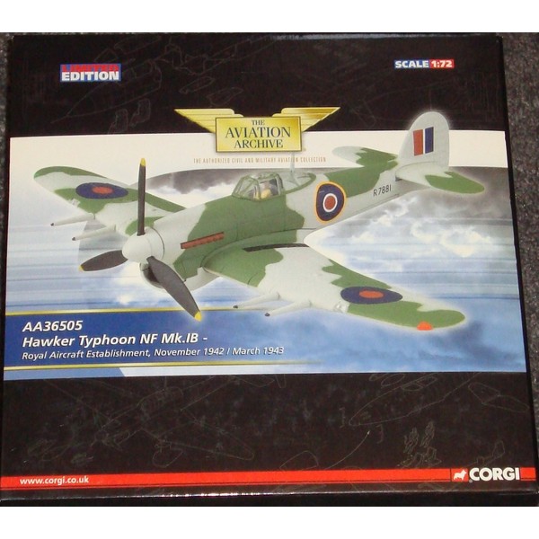 DARON WORLDWIDE Corgi Typhoon Royal Aircraft ESTAB. 1942 1/72