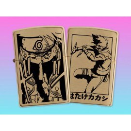 Unbranded Kakashi Laser-Engraved Lighter – Cool Anime Gift for Fans & Collectors - Black