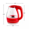 OVENTE Illuminated Electric Kettle with Filter Fast Heating Auto-Shut Off