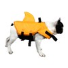 GabeFish Shark Life Jackets for Dogs, Blue, Orange, Swimwear for