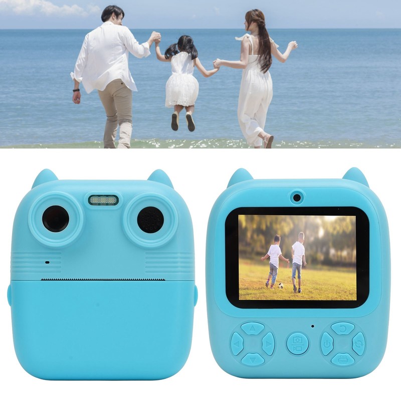 Kids Digital Print Camera HD 1080P Front Rear Dual Lens