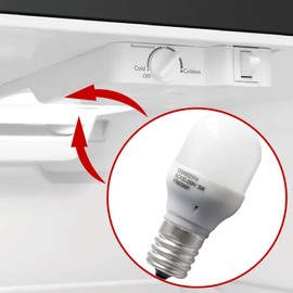 HPUY Kei D28x Kel 2816x Light Bulb 3w 5304522314 Compatible for Frigidaire Refrigerator Light Bulb Replacement E17 Base AC100-265V 3W Refrigerator Bulb 2PCS