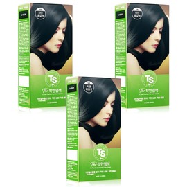 TS Good dyeing, No. 5 natural dark brown, 3 pcs / TS 착한염색, 5호 자연흑갈색, 3개