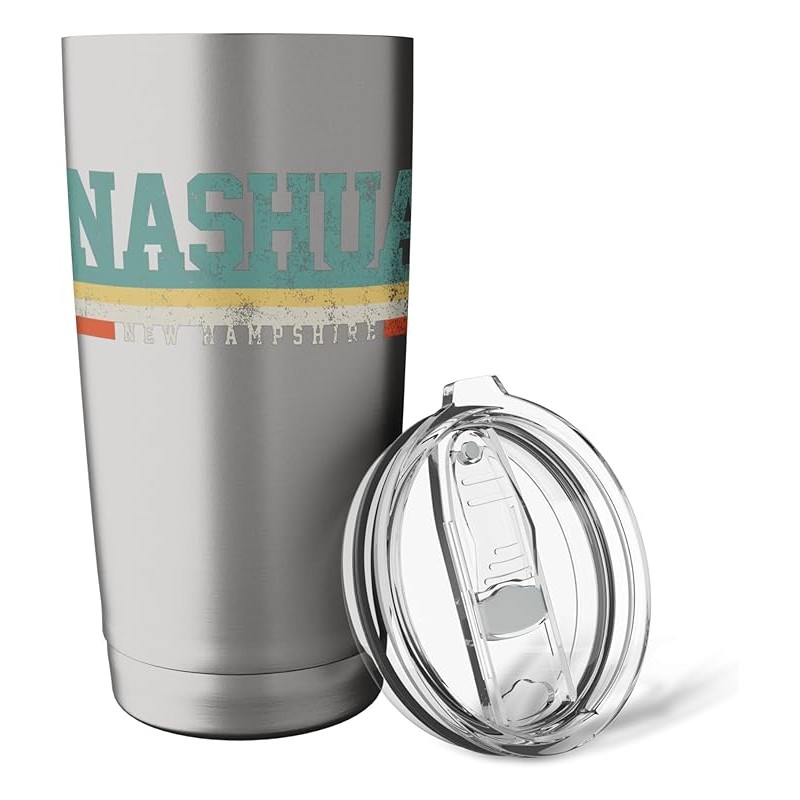 Nashua New Hampshire Retro Vintage Gift Stainless Steel Insulated Tumbler