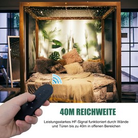 SURNICE SURNICE Funksteckdosen mit fernbedienung Aussen, IP44 Wasserdicht Steckdosen Set 1+2, 2300 Watt, fr den Au?enbereich, 40M Reichweite, Plug & Play Funkschalt Set (2funksteckdose+1fern bedienung)
