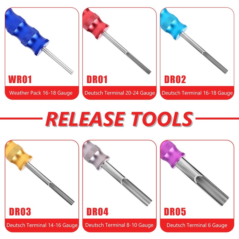 Newdeli 12Pcs Deutsch Crimp Tool Kit Weather Pack Crimpers Close