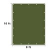 ZUPERIA Canvas Tarp 1 Pack, 8' x 10' ft, 12oz.