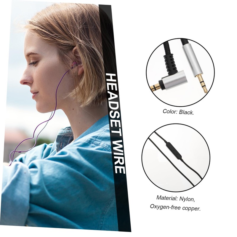 LABRIMP 1Pc Line Earphone Cable for Headsets High Performance Audio