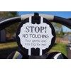 (Three Little Tots) No Touching B/W Tag - Stop! No