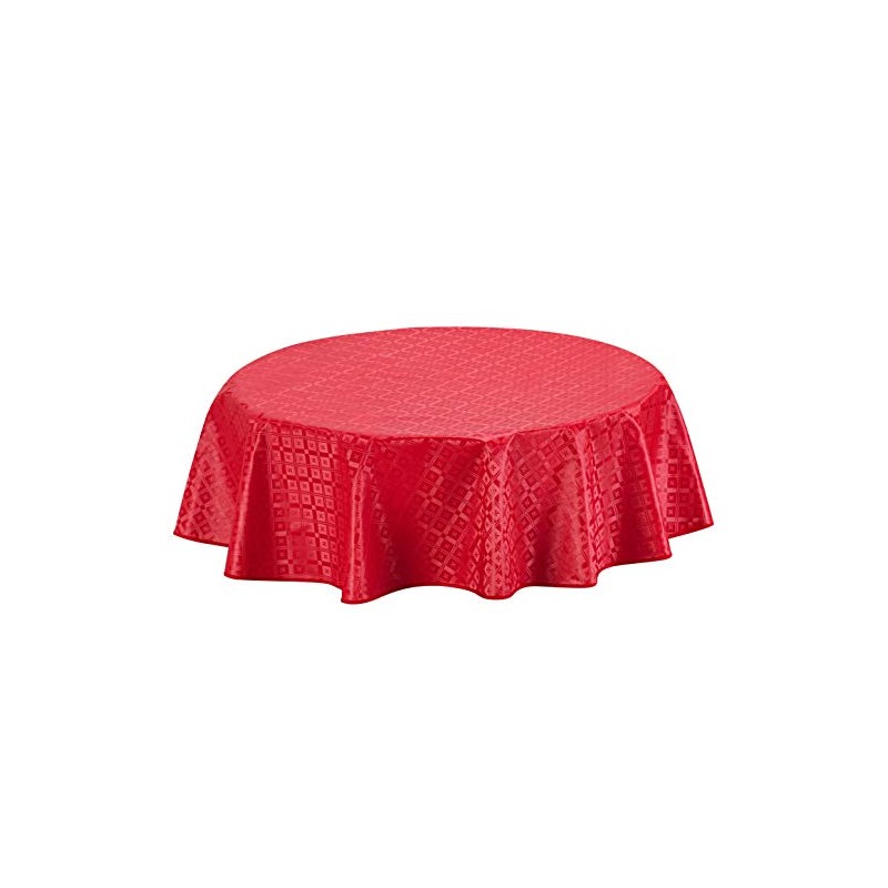 Home Direct Round Embossed Oilcloth PVC Wipe Clean Tablecloth Table