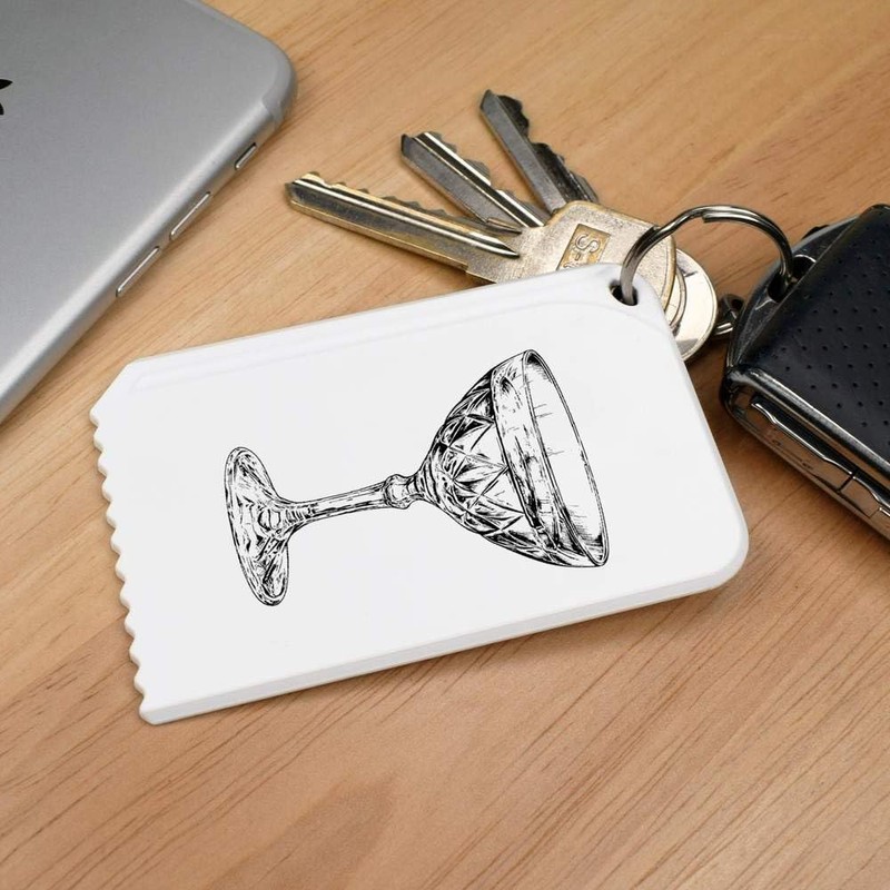 Azeeda 'Antique Crystal Cocktail Glass' Plastic Ice Scraper (IC00040895)