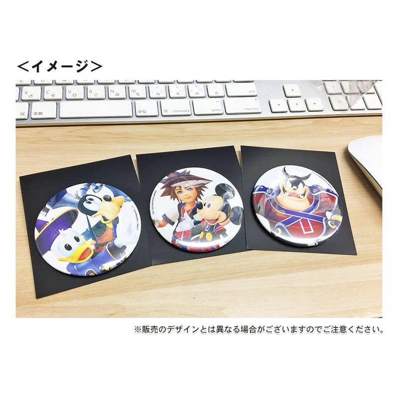 キングダム ハーツ 缶バッチ φ7.5cm ミッキーマウス&ソラ APDS3429