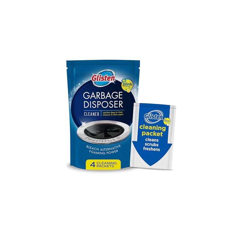 Glisten Disposer Care Foaming Cleaner, Lemon Scent, 4 Use