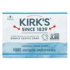 Kirk's Original Fresh Scent Gentle Castile Soap 4 Ct Pack