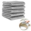 TYVOM 5 Pcs Multipurpose Non Scratch Scrubbing Wire Dishwashing Rags,