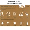 Artoz Flying Punch, Free Position, Card Punch, "Christmas Trees" -