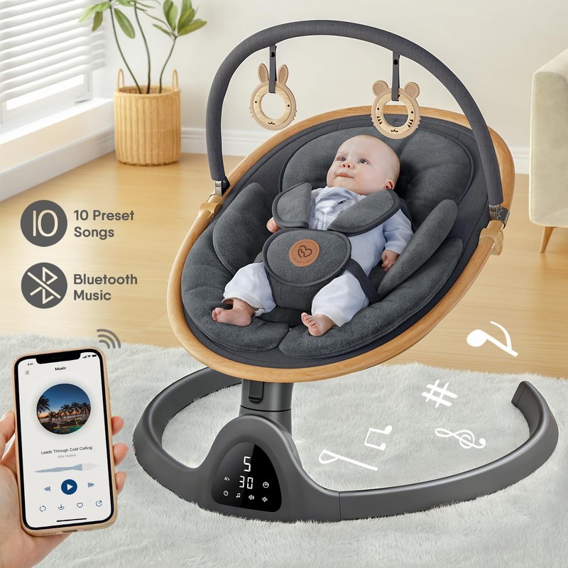 Baby Swings for Infants, Fasonbaby Infant Swing with 3 Seat
