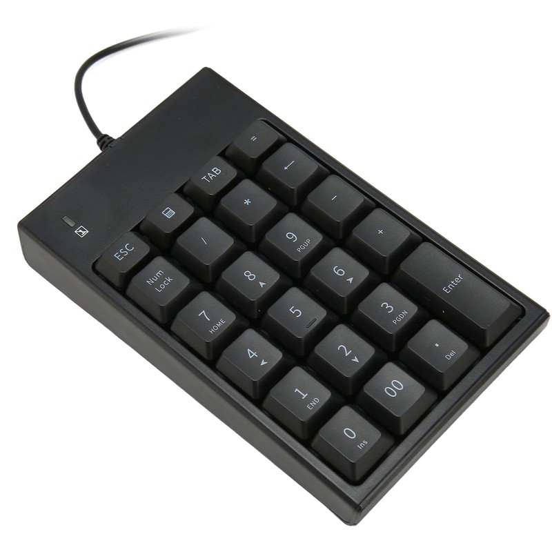 Wired Number Pad 23 Keys 5.9ft Cable USB Plug and