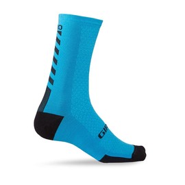 Giro HRc+ Merino Wool Cycling Nylon-Reinforced Toe Socks - Blue/Black (2020), Small