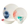 Premium Quality Fine China Dinnerware - Watercolour 4-Piece Set with