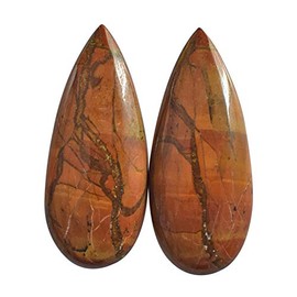 Ravishing Impressions Kaleidoscope Jasper Pear Shape Cabochon 21 CTW Size 29x12x3 mm Earrings Jewelry Making Gemstone Easter Gift Jewelry