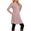 SENBATU Winter Sweater Dress for Women, Long Sleeve, Casual, Side