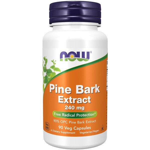 NOW>NOW NOW Pine Bark Extract 240mg Veg Capsules 90