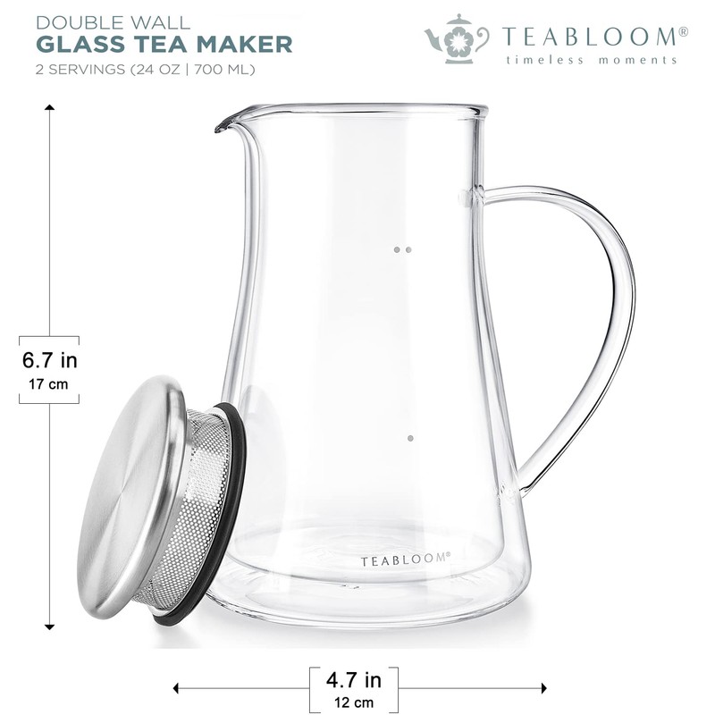 Teabloom Insulated Teapot Keeps Tea Hot – Tea Maker For