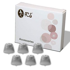 FCS Pack of 6 Click Sleeve for Siemens Signia Intuis 3 Click- CIC (Closed-Large)