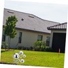 BESPORTBLE Metal Decorative Balls 10pcs Stainless Steel Gazing Half Balls