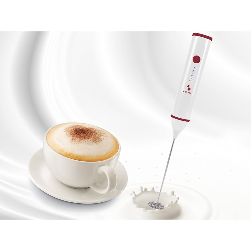 BEPER P102SBA008 Montalatte Elettrico Ricaricabile USB - Monta Latte per