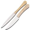 PAL 2000 KNIVES CHE-3115 Handmade D2 Steel 2Knife Set Camel