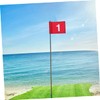 WOONEKY 2Pcs Flags Practical Putting Training Flags with Print for