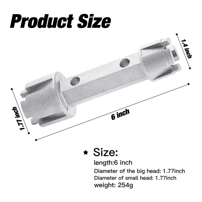 WMAZtool Tub Drain Remover Wrench - Use to Install and