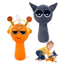 T TAKONE Set of 2 Sprunki Cuddly Toy, Sprunki Plush Toy, Cuddly Toy Gift for Boys and Girls