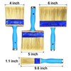 KingOrigin Deck Stain Brush, 3 Pack Thick Paint Brushes (4",