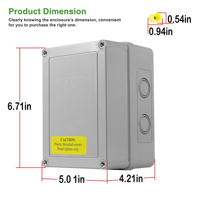 1522 Pump Start Relay with Enclosure 3 HP / 110V