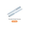 sourcing map Double Ended Screws (M8 Thread 70mm Long) 10pcs,