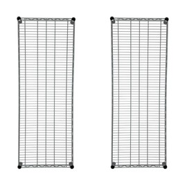 48 x 18-Inch Heavy Duty Shelving - Metal Storage Shelves with 800 lbs Capacity, Durable Epoxy Gray Wire Replacement Shelves, Corrosion-Resistant, Includes Wire Shelf Clips, NSF-Certified - Crescent