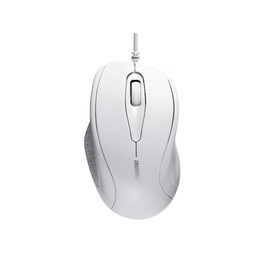 Buffalo BSMRU21WHZ Wired IR LED Mouse, 3 Buttons, White