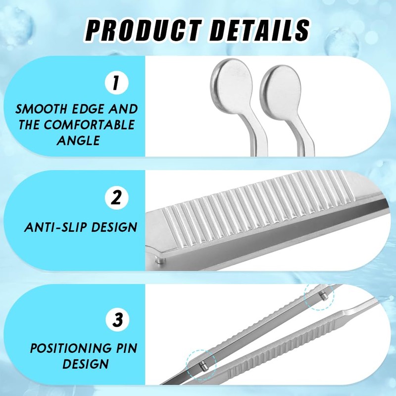 Meibomian Gland Expressor Forceps, Eyelid Gland Blockage Unblocking Physiotherapy Tools,