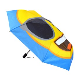 Emoji Unisex Adult Sunglasses Face Automatic Open & Close Compact Folding Umbrella - Blue, N/A