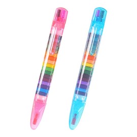 TVETE Crayons Art Crayons Colored Pencils for Kids [2 Pack] 20 Colors Crayons Color Crayons DIY Painting Crayons Student Drawing Kids Gift School Stationery Compact Portable Easy to Use Removable and
