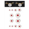 TOASIS Slingshot Practice Targets 12pcs Fabric Discs Target Assorted Sizes