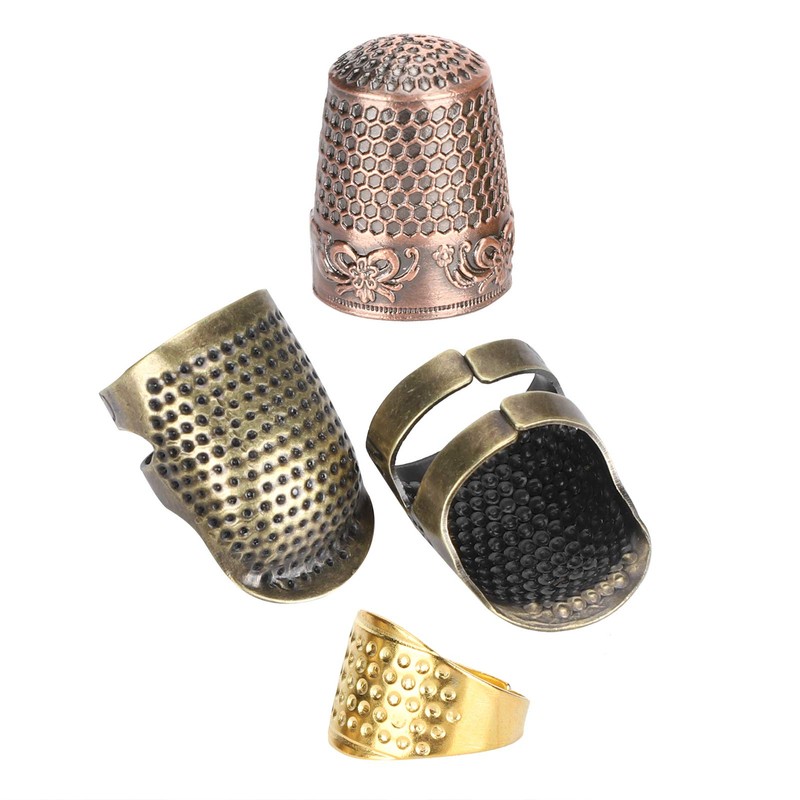 Sewing Thimble Set, Metal Shield Protector Pin Needles Sewing Quilting