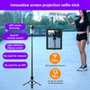 Camnoon Selfie Stick Tripod, 2-in-1 Selfie Pole with Removable Projection
