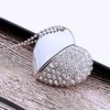 WooTeck 64GB Crystal Loving Heart Jewelry USB Flash Drive Memory