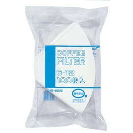 Bonmac NB-600S Coffee Filters, 6-12 Cups, Enzyme Bleaching Filters, 100 Count #816130
